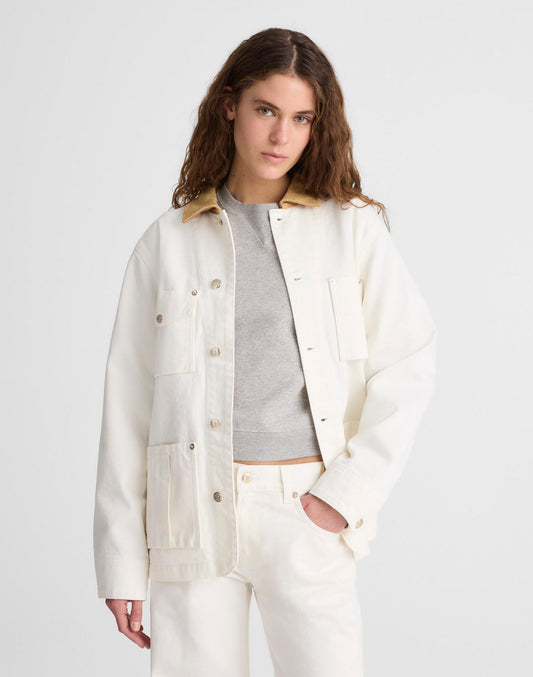 Madewell x Benjamin Talley Smith The Fairview Barn Jacket in Chalk Wash Chalk Wash | Madewell