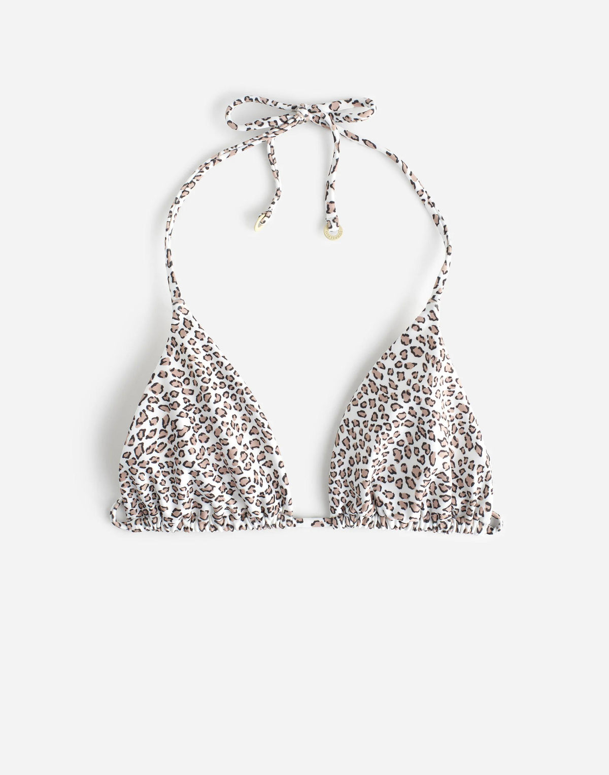 Zulu & Zephyr Micro Leopard Halter Bikini Top Micro Leopard | Madewell