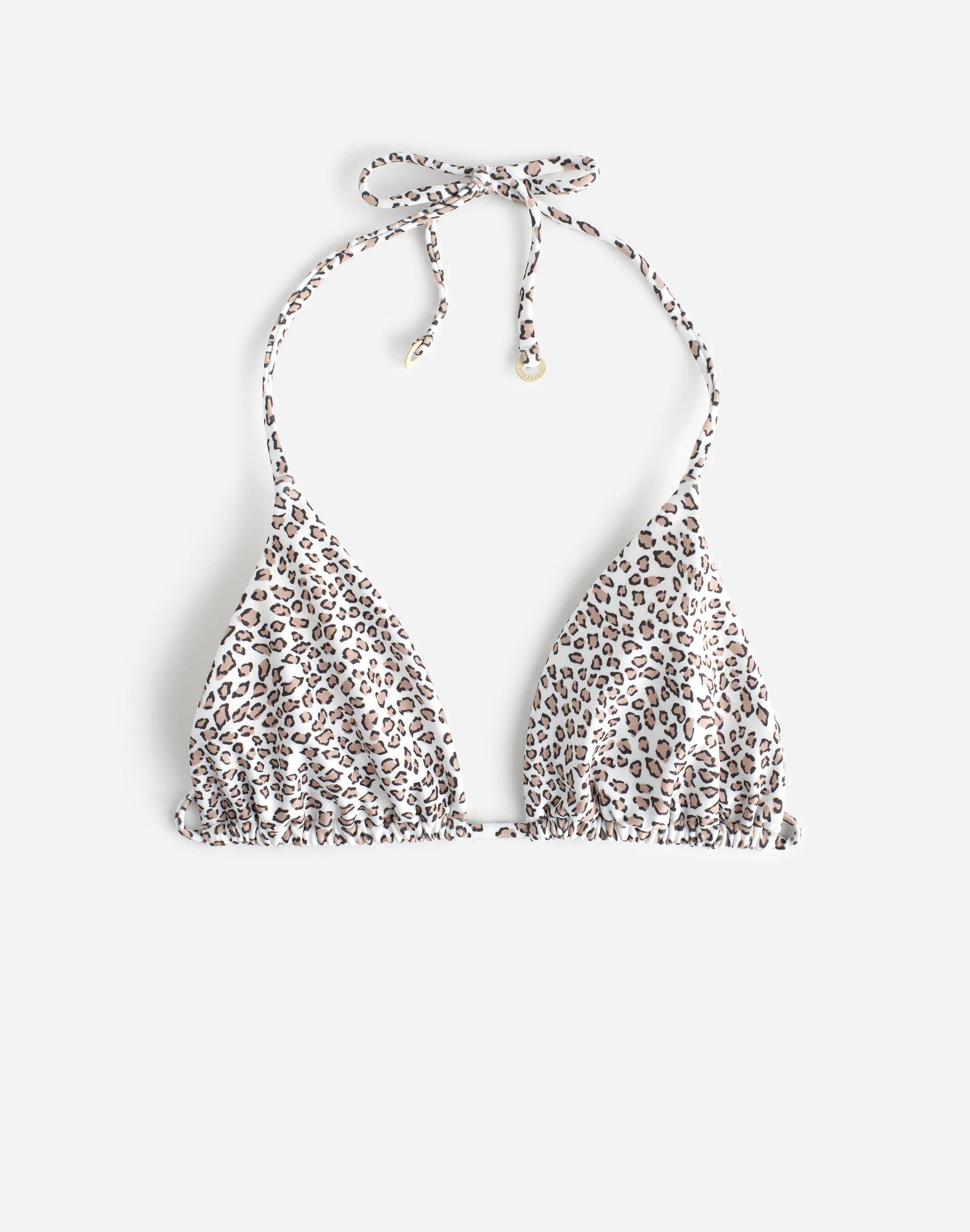 Zulu & Zephyr Micro Leopard Halter Bikini Top Micro Leopard | Madewell