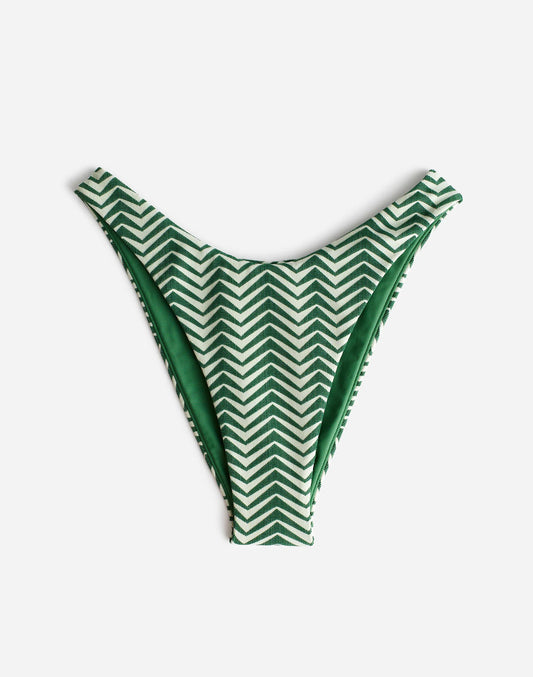 Zulu & Zephyr Green Zig Zag Curve Brief Green Zig Zag | Madewell