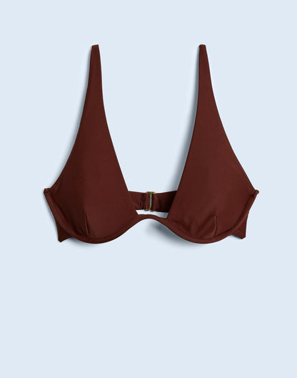 Jade Swim Paloma Bikini Top Mocha | Madewell