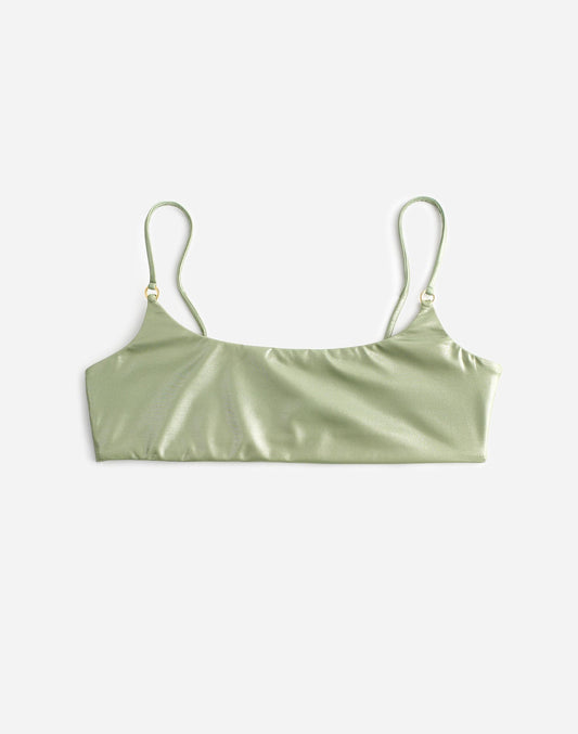 Jade Swim Hinge Bikini Top Kiwi | Madewell