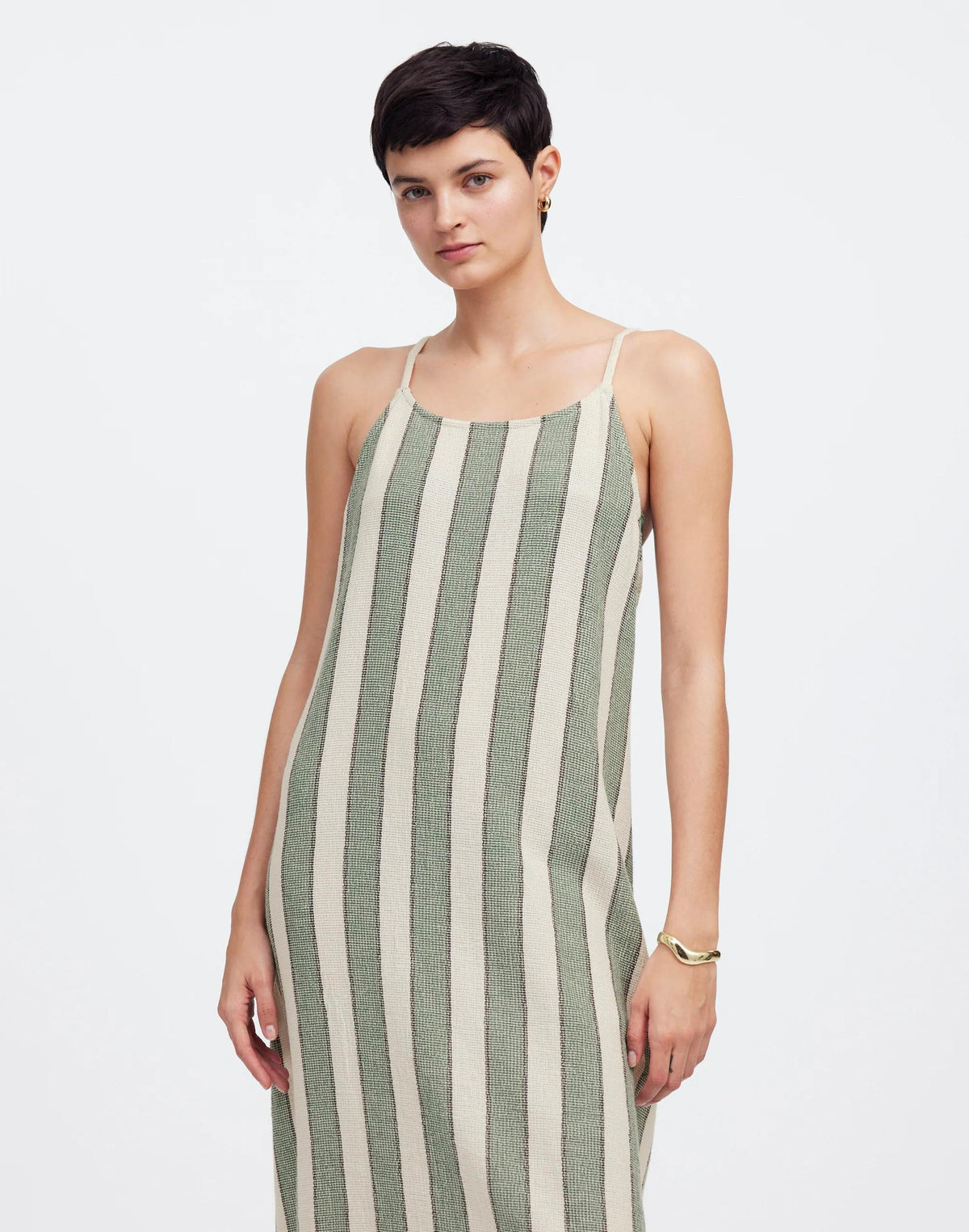 Zulu & Zephyr Eucalyptus Stripe Organic Cotton Dress Eucalyptus Stripe | Madewell