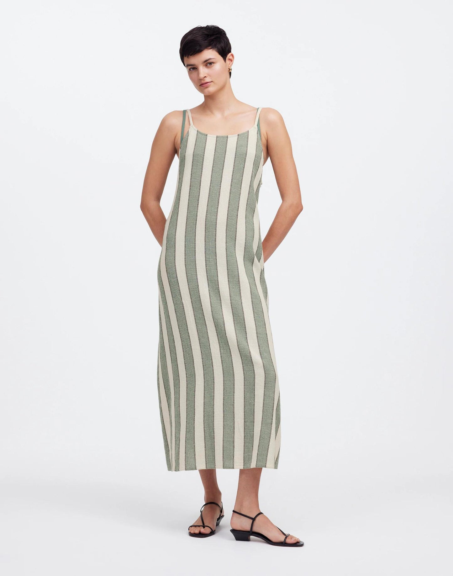 Zulu & Zephyr Eucalyptus Stripe Organic Cotton Dress Eucalyptus Stripe | Madewell