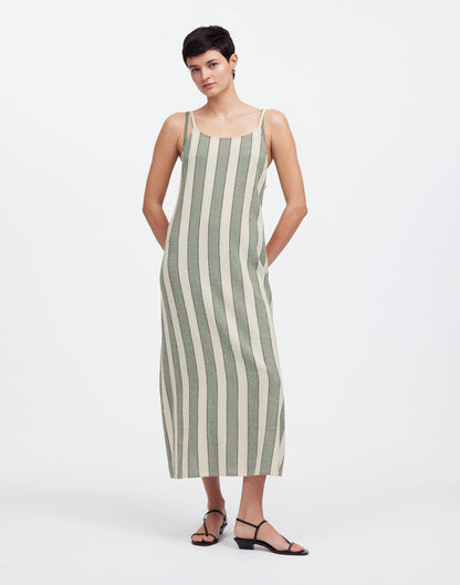 Zulu & Zephyr Eucalyptus Stripe Organic Cotton Dress Eucalyptus Stripe | Madewell