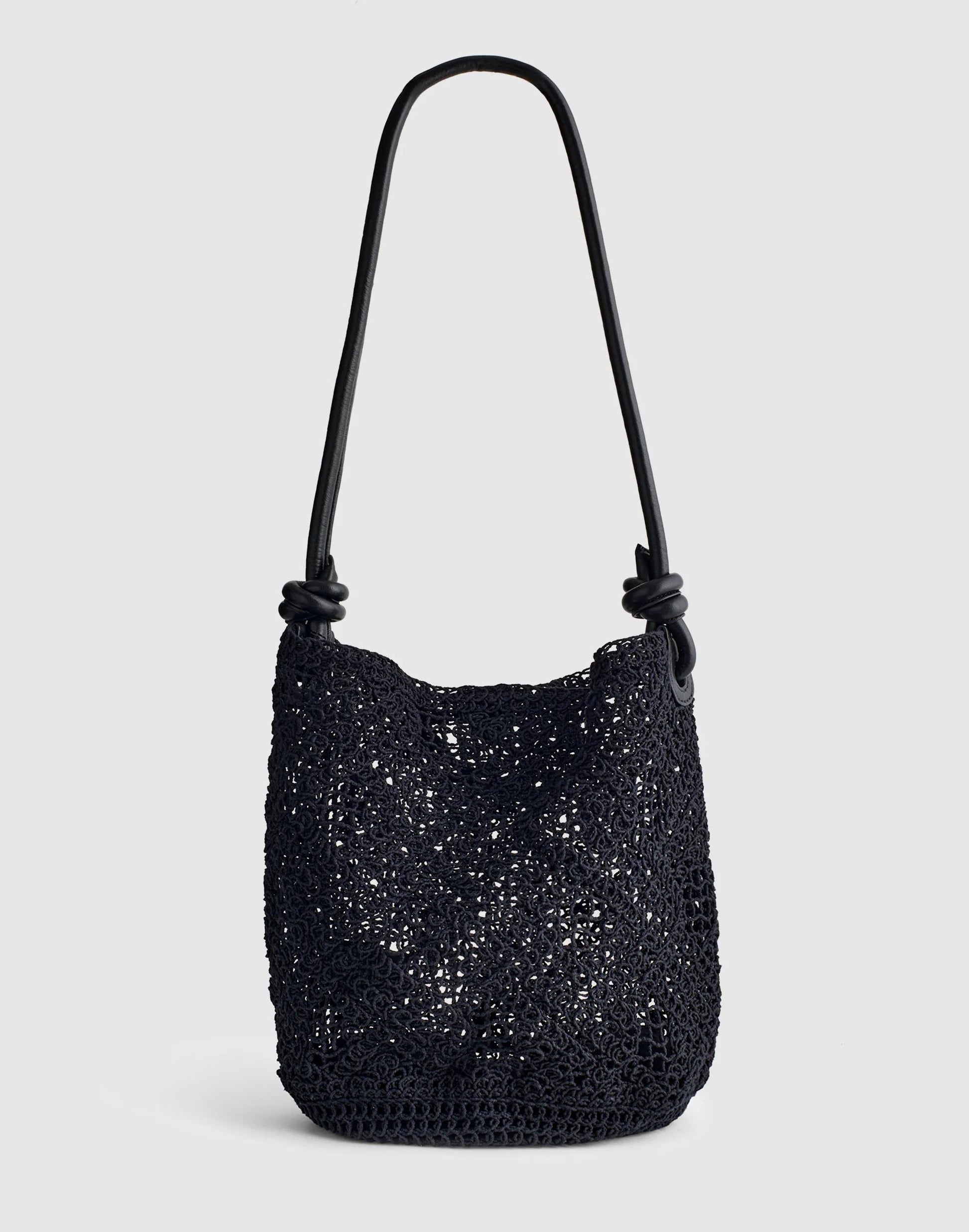 Open-Weave Tote True Black | Madewell