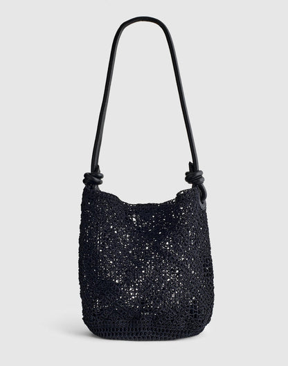 Open-Weave Tote True Black | Madewell