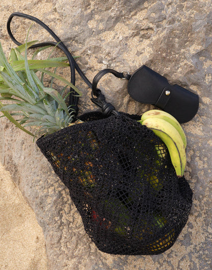 Open-Weave Tote True Black | Madewell