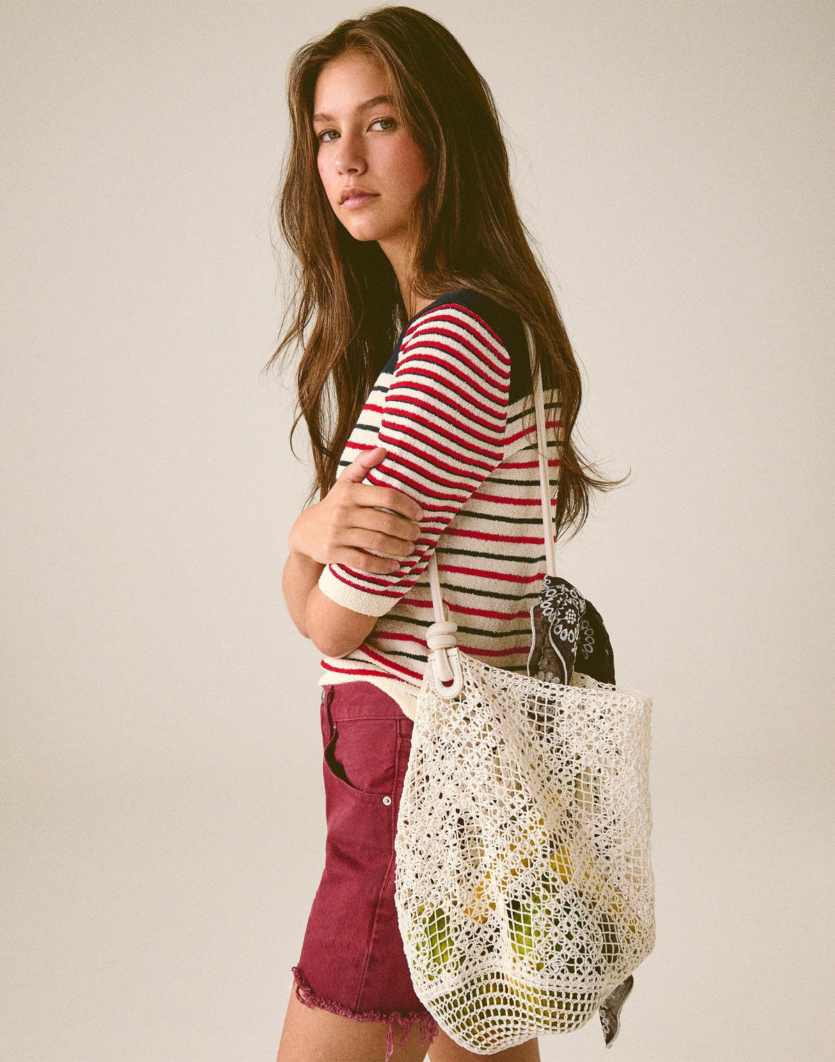 Open-Weave Tote Vintage Ivory | Madewell