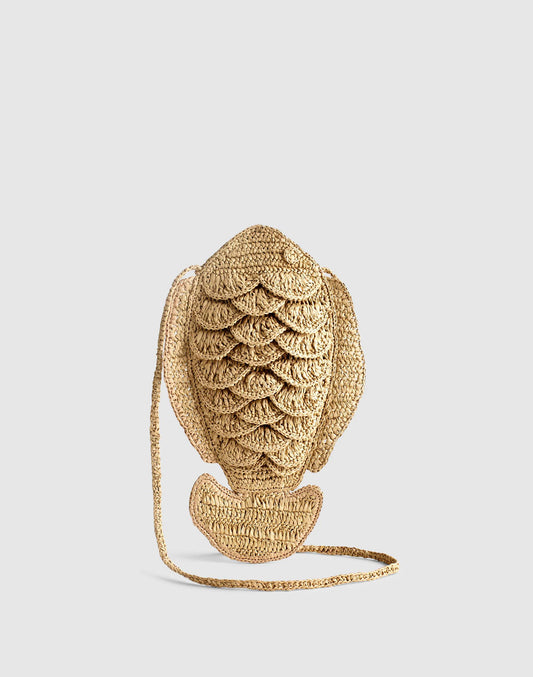 Handwoven Fish Crossbody Bag Natural Multi | Madewell