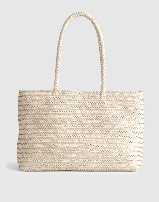 The Signature Woven Tote Vintage Muslin | Madewell