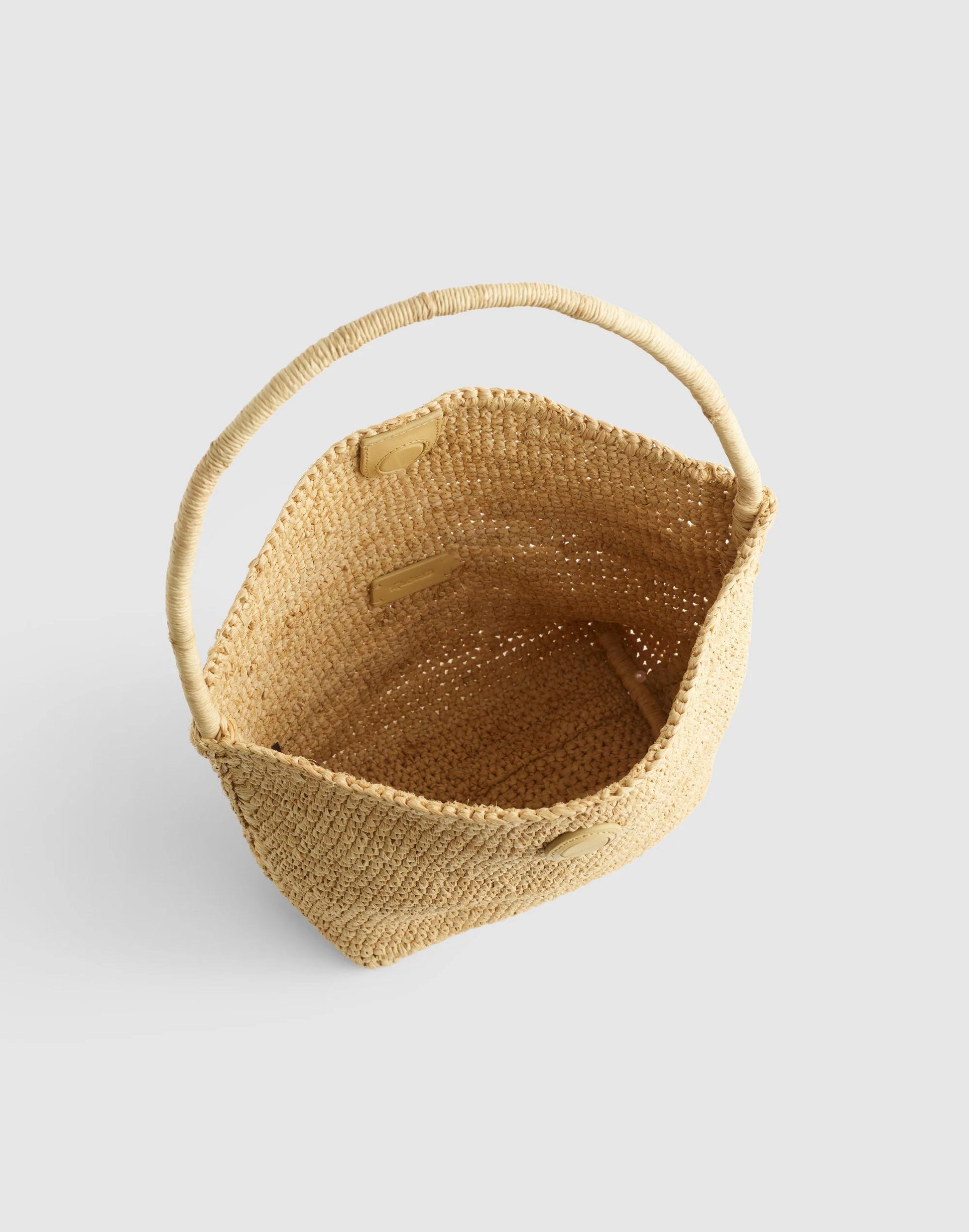 The Signature Woven Shoulder Bag in Raffia Natural | Madewell