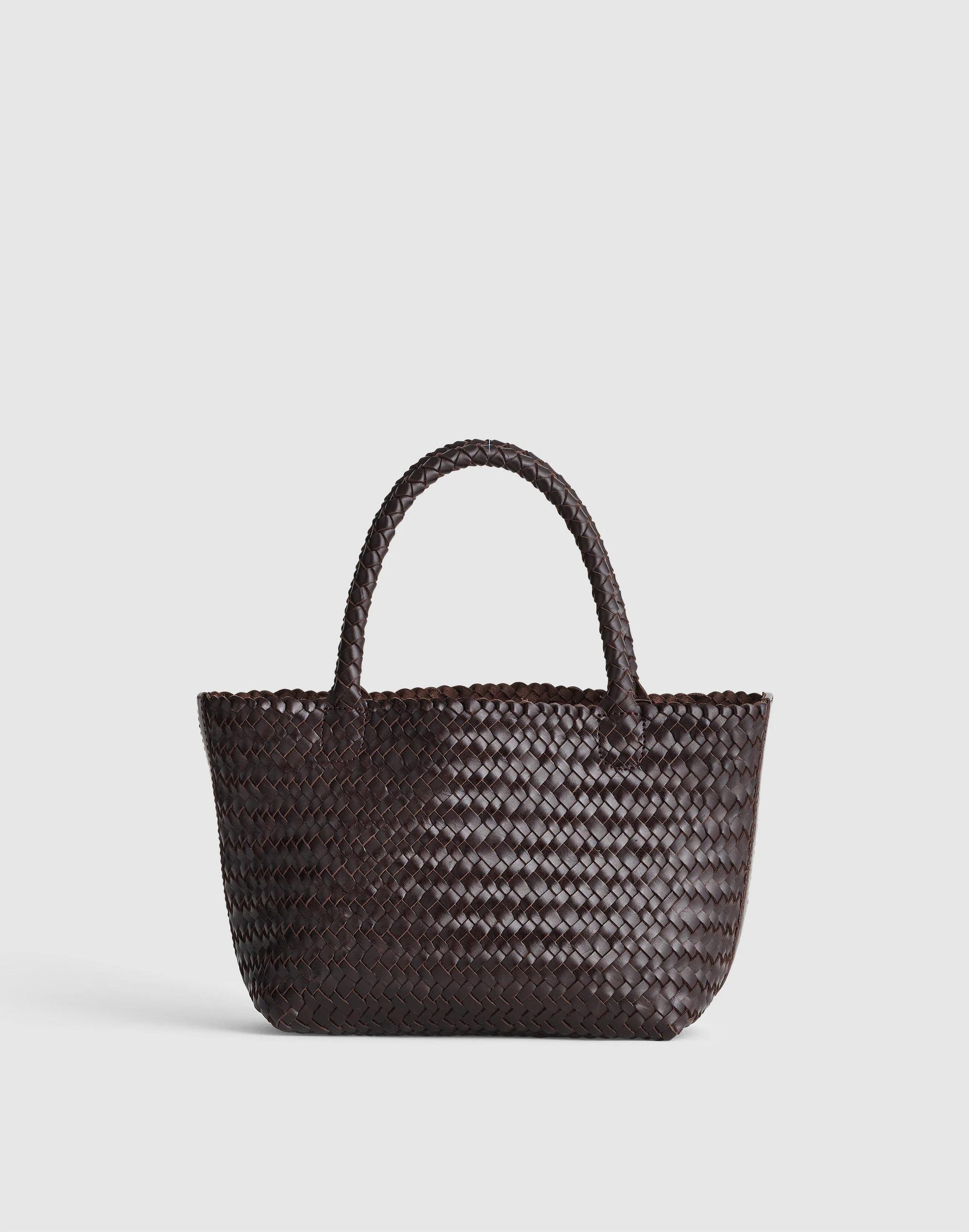 The Signature Woven Mini Tote Coffee Bean | Madewell