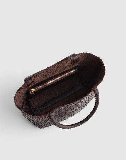 The Signature Woven Mini Tote Coffee Bean | Madewell
