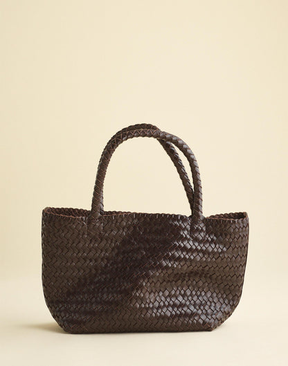 The Signature Woven Mini Tote Coffee Bean | Madewell