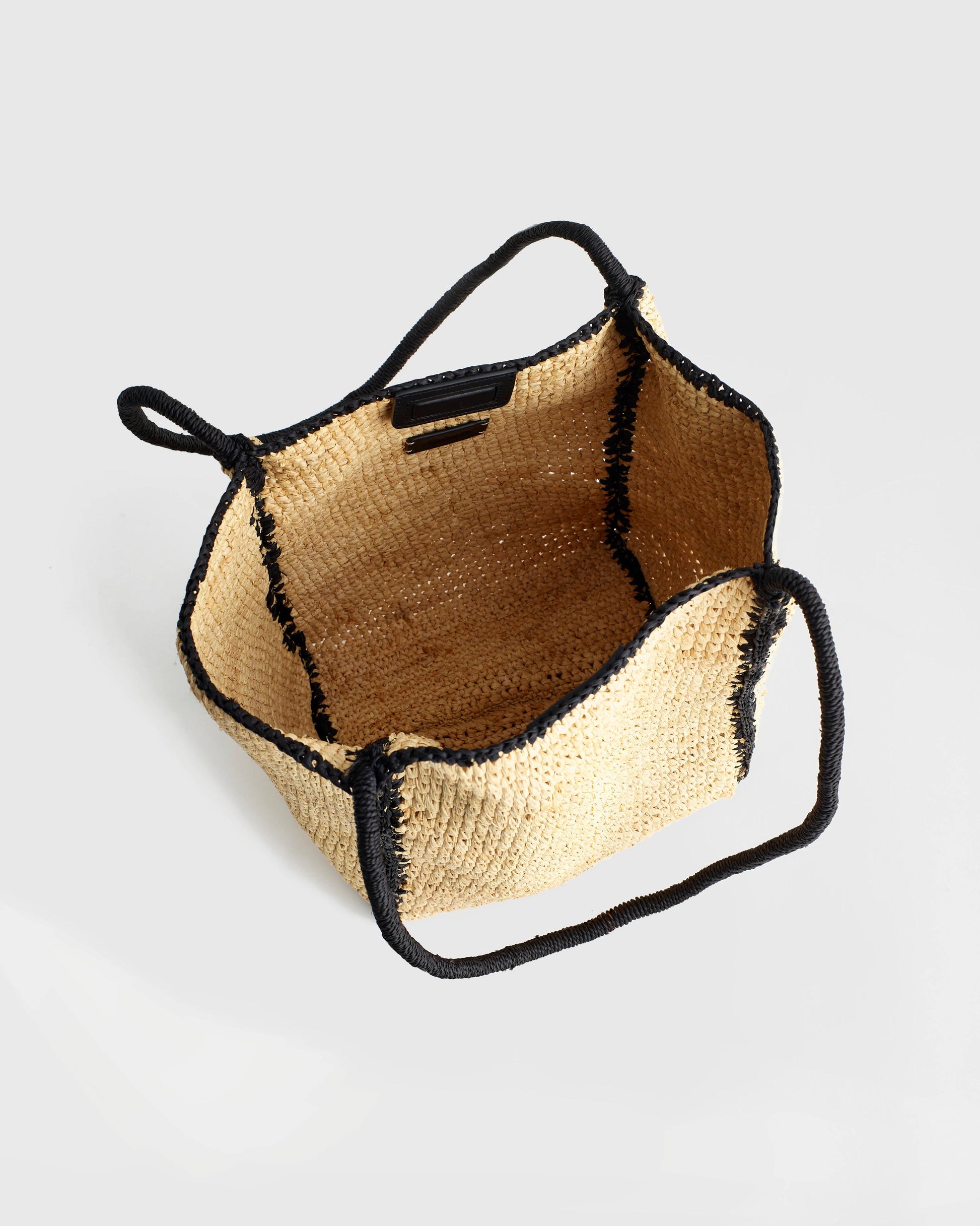 The Lexington Small Tote in Raffia Natural Multi | Madewell