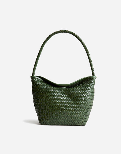 The Signature Woven Shoulder Bag Golf Green | Madewell