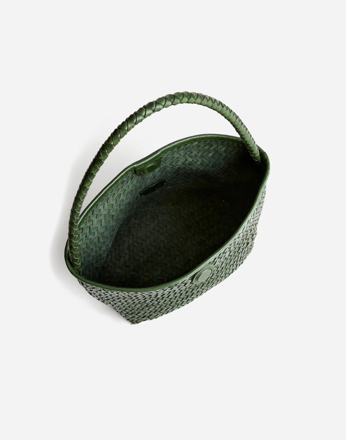 The Signature Woven Shoulder Bag Golf Green | Madewell