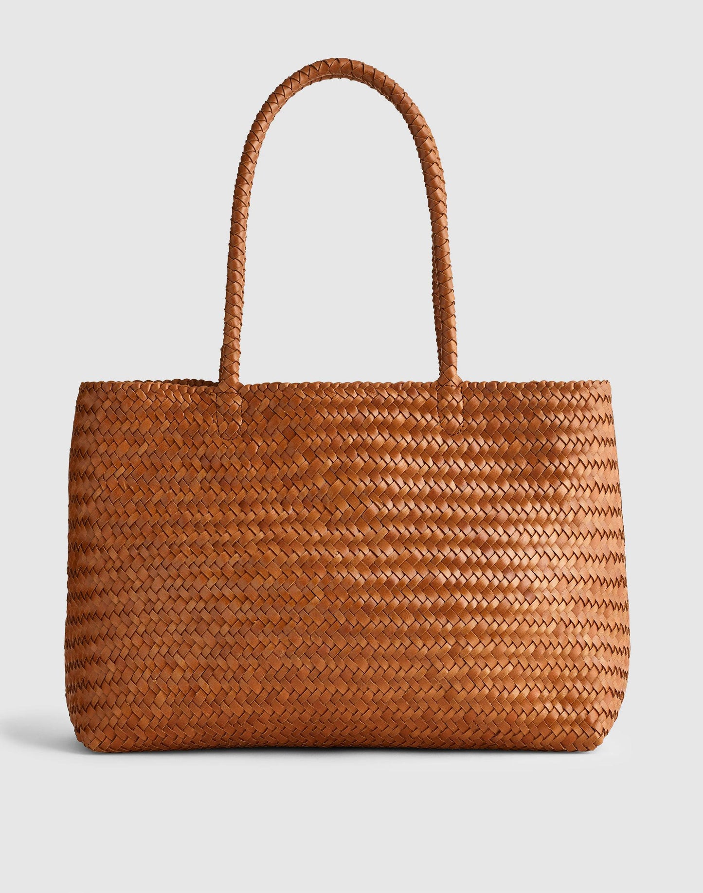 The Signature Woven Tote Burnt Sienna | Madewell