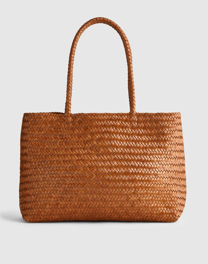 The Signature Woven Tote Burnt Sienna | Madewell