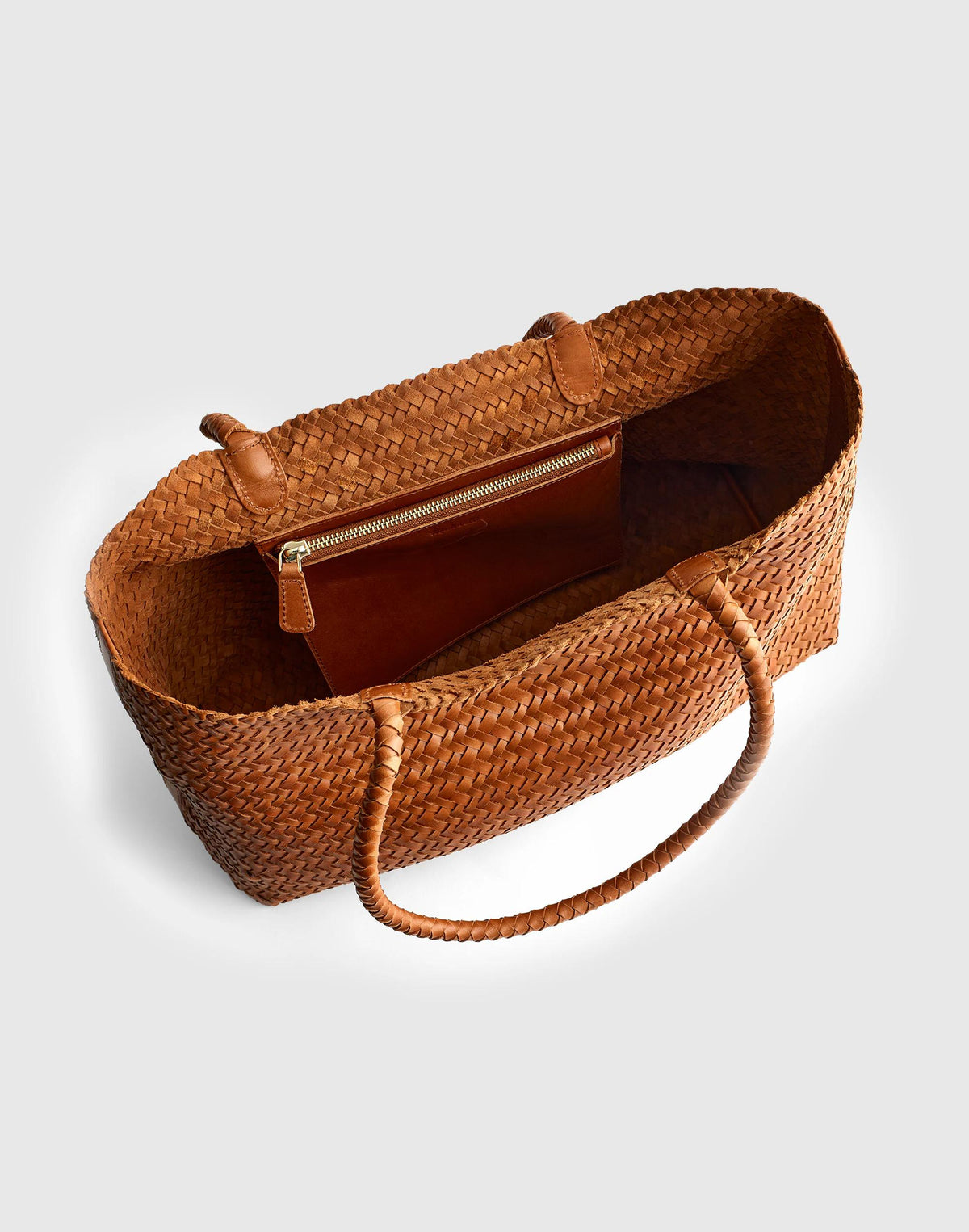 The Signature Woven Tote Burnt Sienna | Madewell