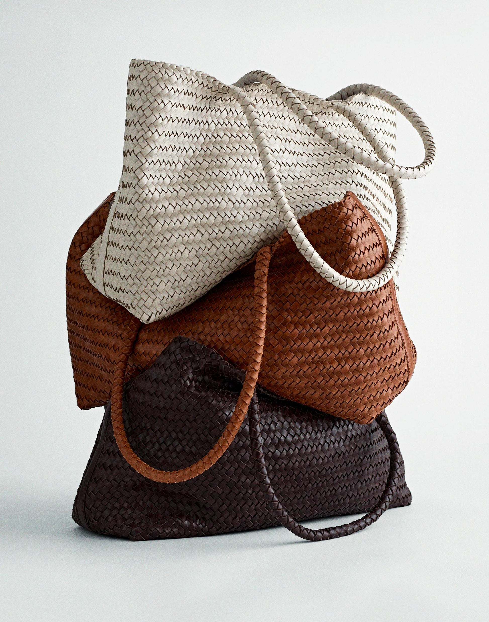 The Signature Woven Tote Burnt Sienna | Madewell