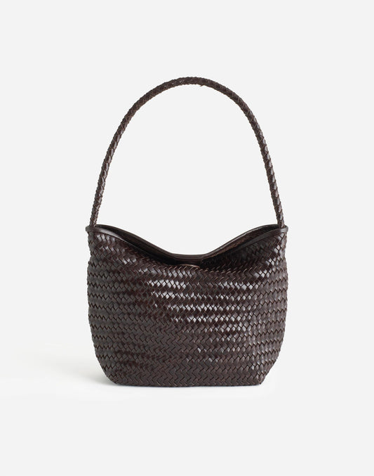 The Signature Woven Shoulder Bag Coffee Bean | Madewell