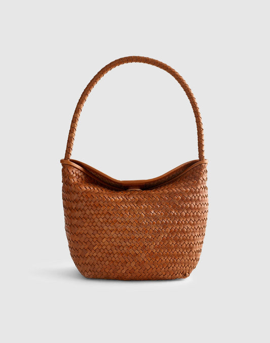 The Signature Woven Shoulder Bag Burnt Sienna | Madewell