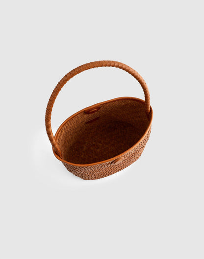 The Signature Woven Shoulder Bag Burnt Sienna | Madewell