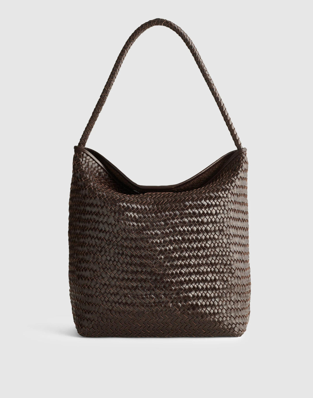 The Signature Woven Bucket Bag Coffee Bean | Madewell