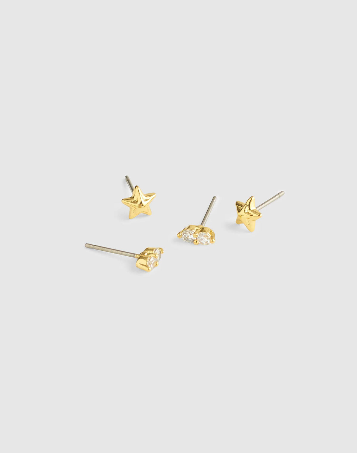 Star Stud Earring Set Warm Gold | Madewell