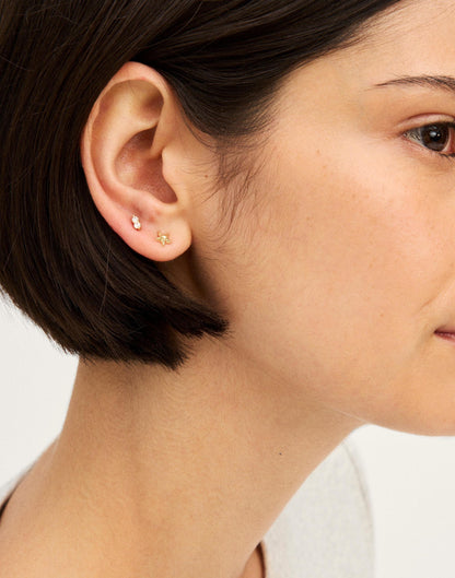 Star Stud Earring Set Warm Gold | Madewell