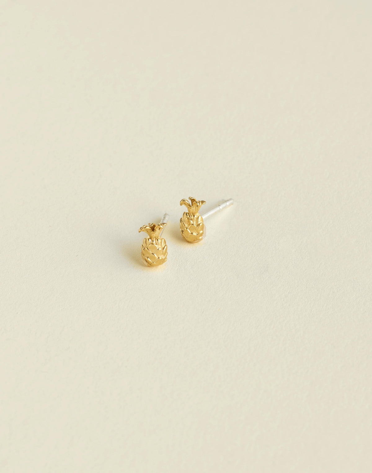 Demi-Fine Pineapple Stud Earrings 14k Gold | Madewell