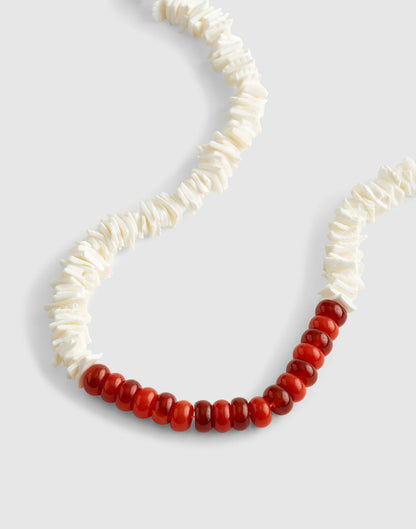 Semiprecious Puka Shell Beaded Choker Necklace Antique Gold | Madewell