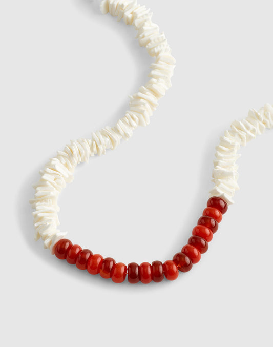 Semiprecious Puka Shell Beaded Choker Necklace Antique Gold | Madewell