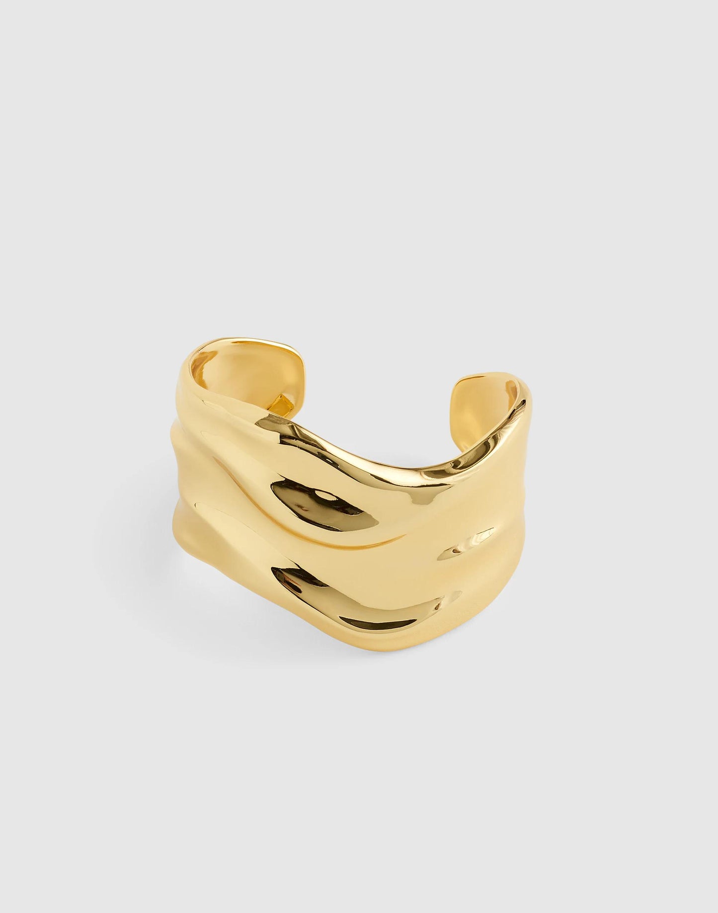 Chunky Wavy Cuff Bracelet Antique Gold | Madewell