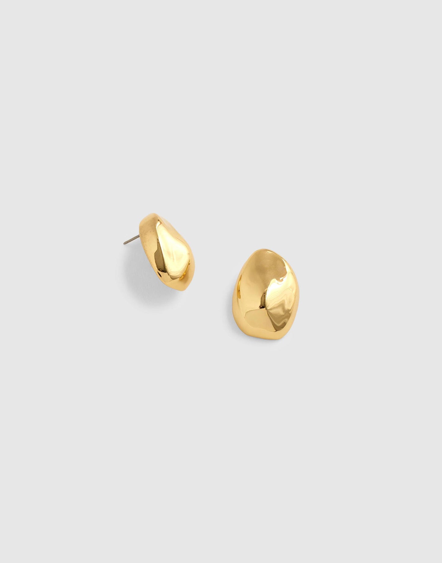 Sculpted Droplet Statement Stud Earrings Antique Gold | Madewell