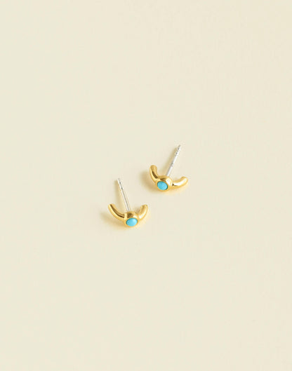Demi-Fine Illusion Stud Earrings Turquoise Multi | Madewell