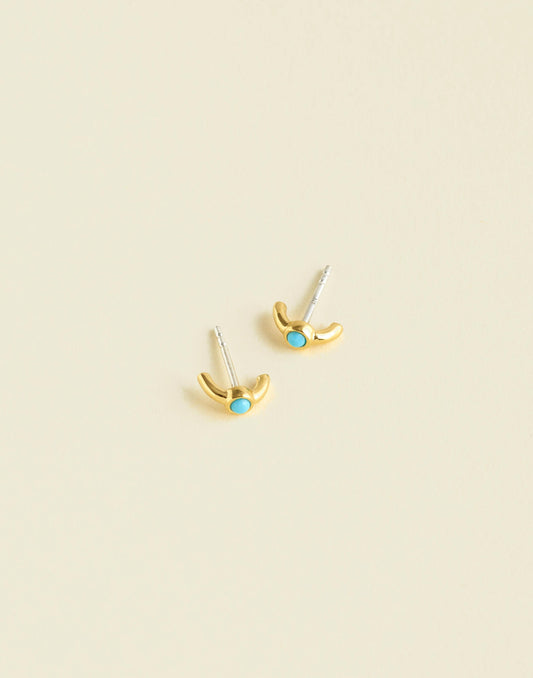 Demi-Fine Illusion Stud Earrings Turquoise Multi | Madewell