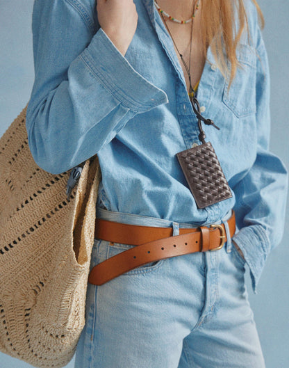 The Everyday Belt in Leather Warm Coffee | Madewell