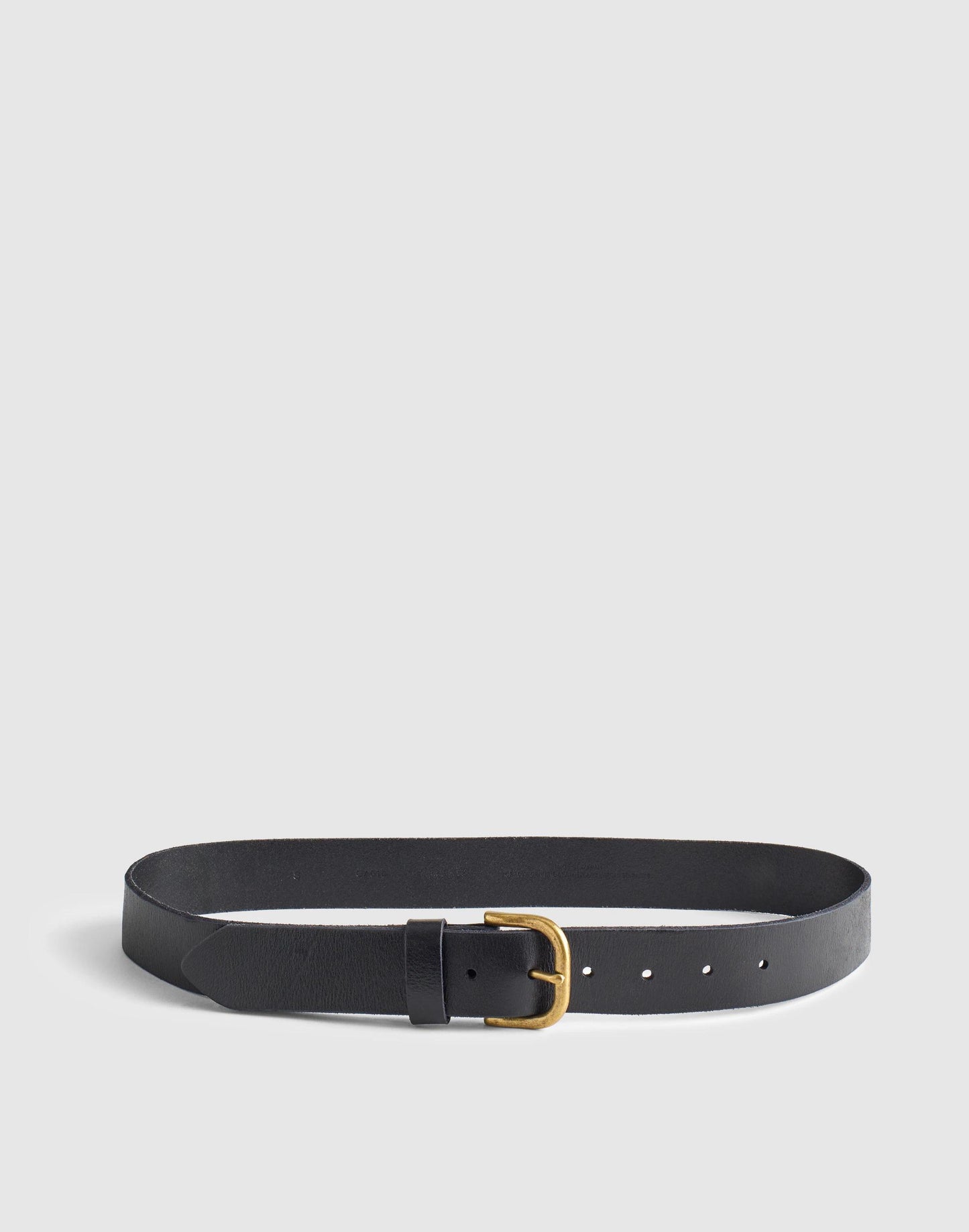 The Everyday Belt in Leather True Black | Madewell