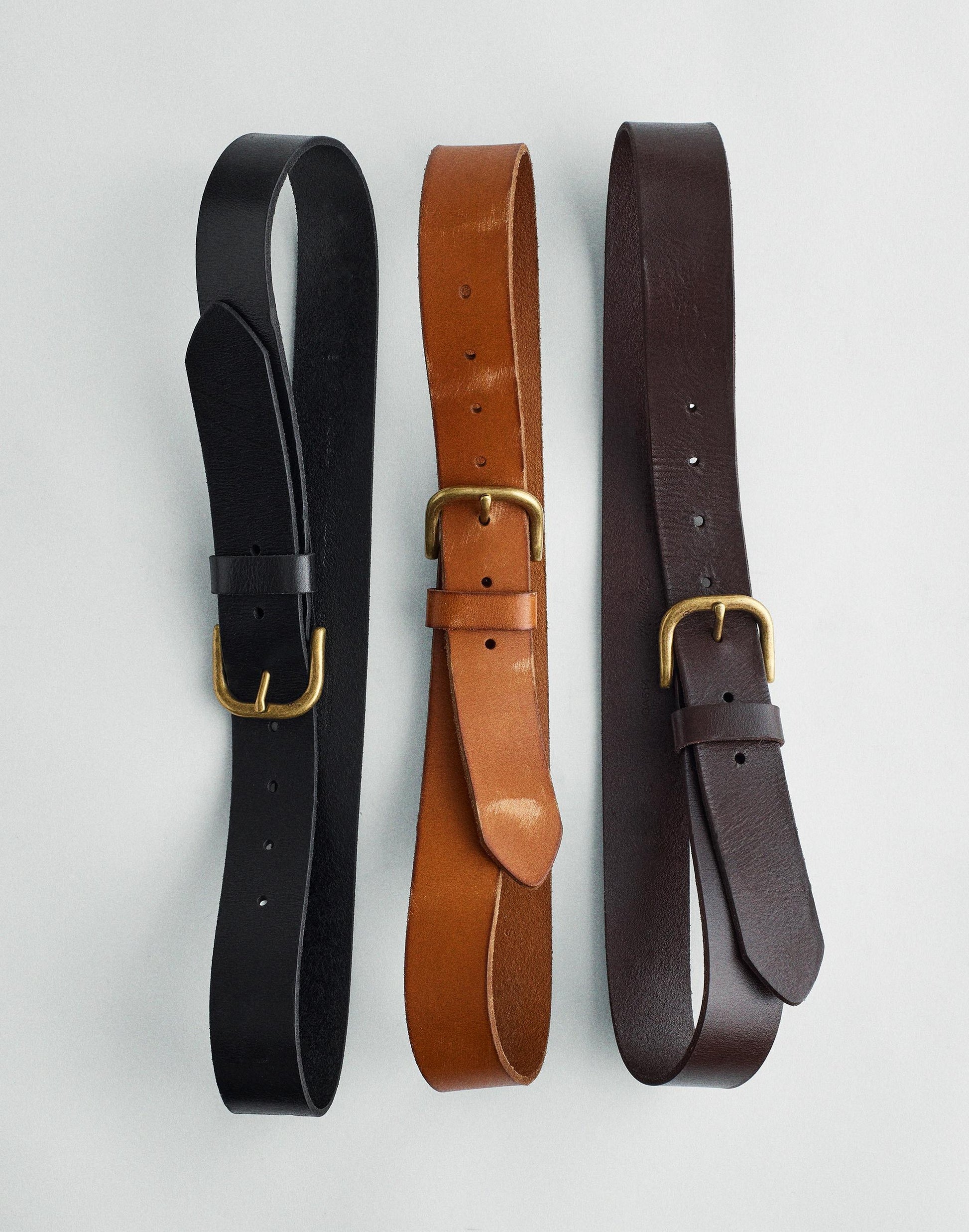 The Everyday Belt in Leather True Black | Madewell