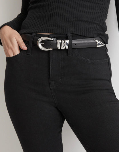 Triple Metal Keeper Belt True Black | Madewell