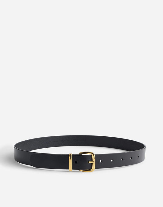 The Essential Leather Belt True Black | Madewell