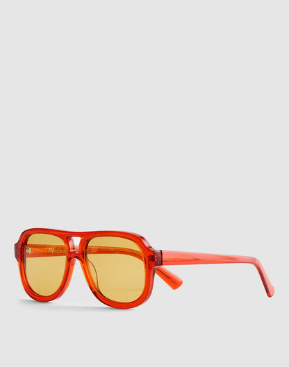 Logaan Aviator Sunglasses Varsity Red | Madewell