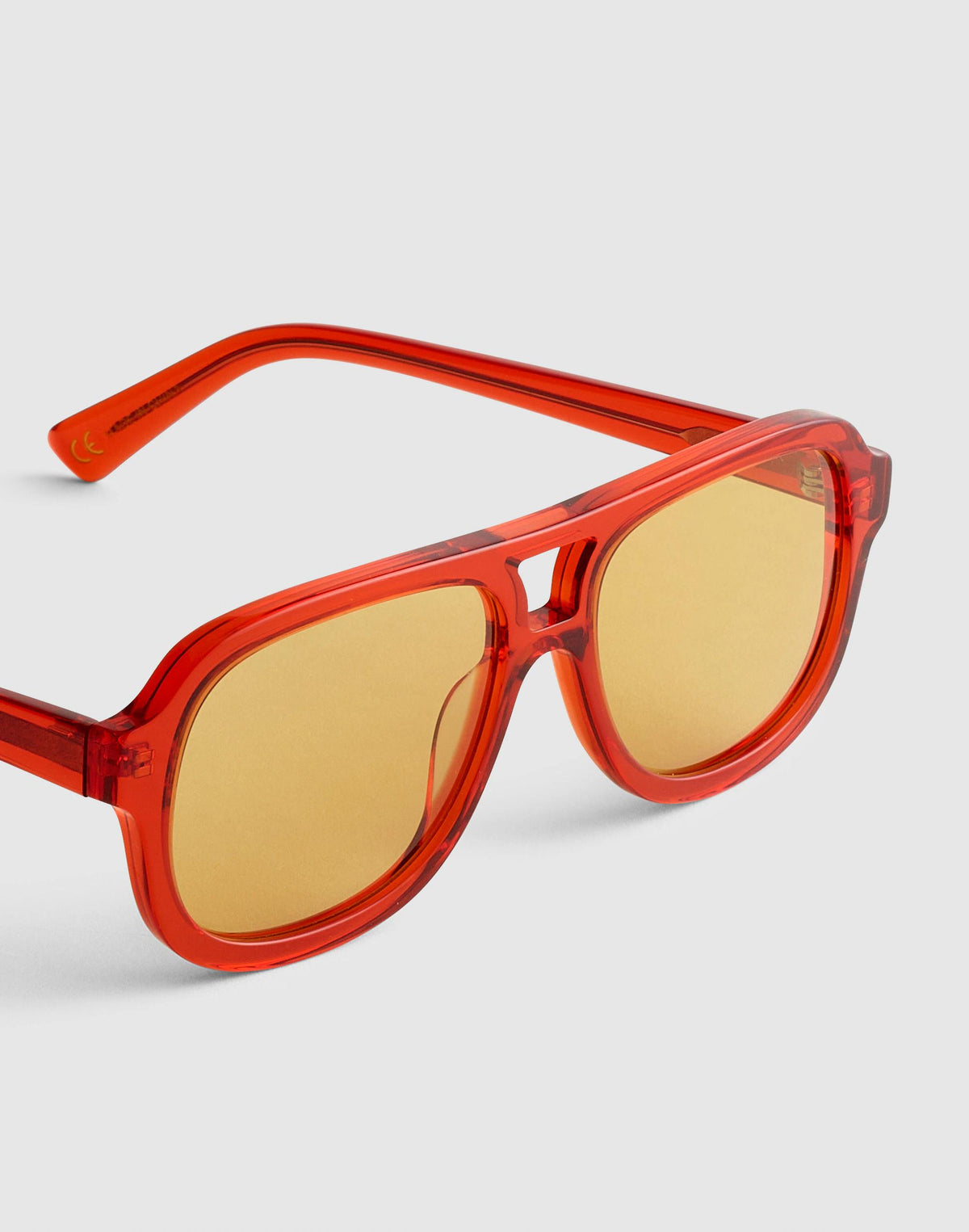 Logaan Aviator Sunglasses Varsity Red | Madewell