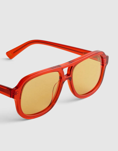 Logaan Aviator Sunglasses Varsity Red | Madewell