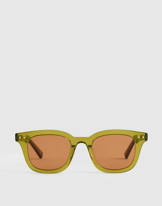 The Norah Sunglasses Retro Green | Madewell
