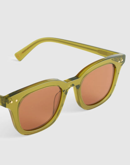 The Norah Sunglasses Retro Green | Madewell