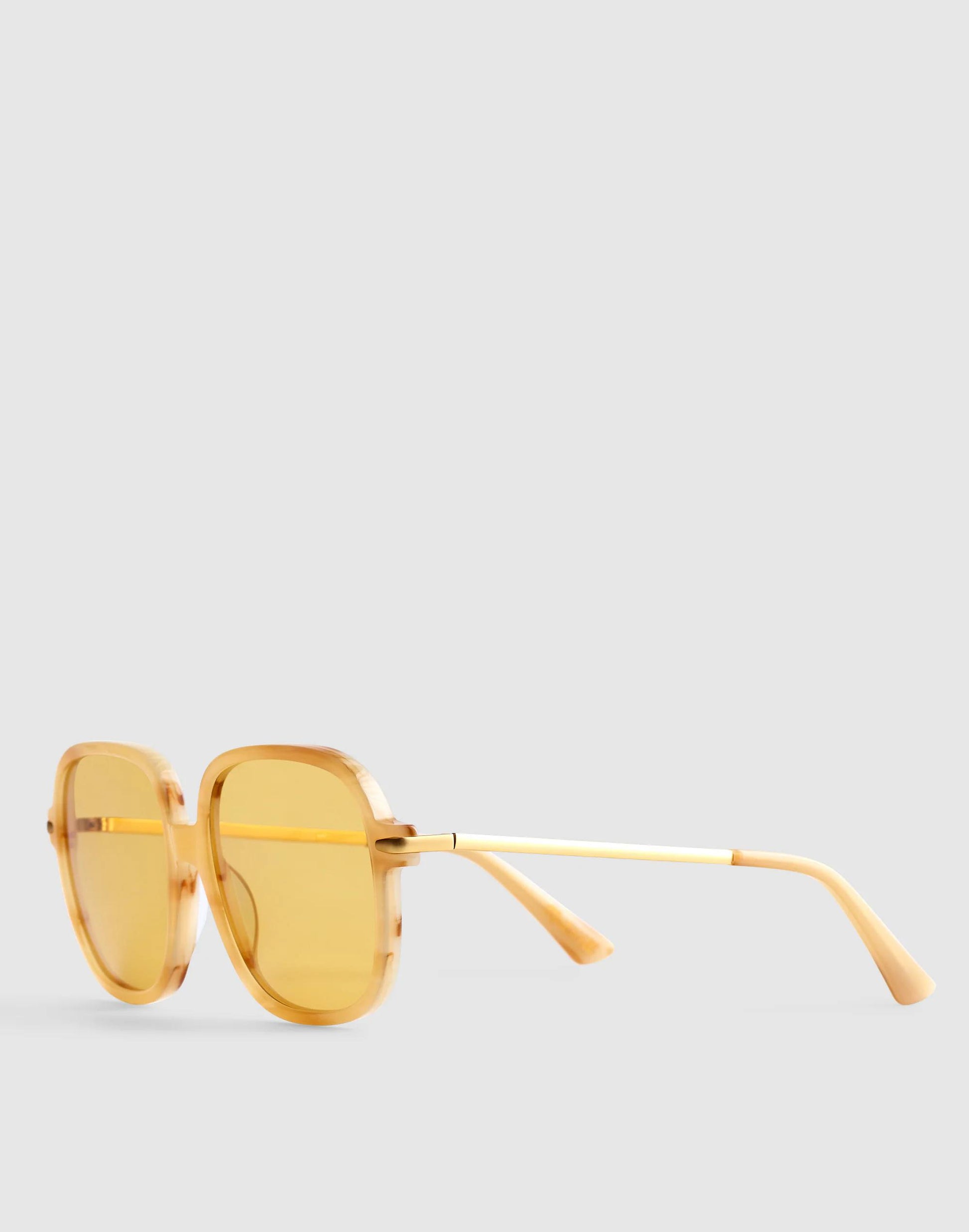 The Brunch Oversized Sunglasses Ivory Tortoise | Madewell
